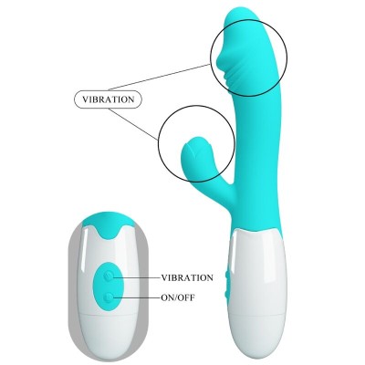 PRETTY LOVE - VIBRADOR SNAPPY G-SPOT AQUA VERDE - D-239765 - Dona Pimenta