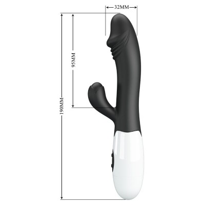 PRETTY LOVE - VIBRADOR SNAPPY G-SPOT PRETO - D-239767 - Dona Pimenta