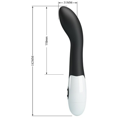 PRETTY LOVE - BISHOP VIBRADOR G-SPOT 30 MODOS PRETO - D-239768 - Dona Pimenta