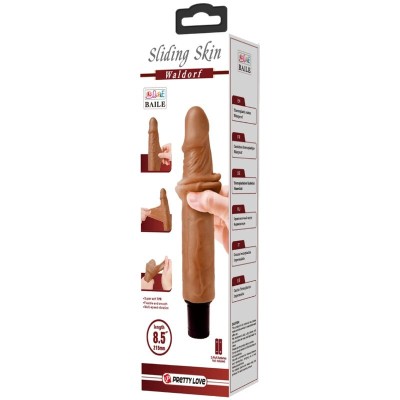 PRETTY LOVE - WALDORF VIBRADOR REALÍSTICO 18 CM -O- 4 CM - D-239784 - Dona Pimenta