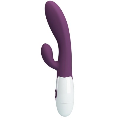 PRETTY LOVE - ALVIS VIBRADOR COELHO E PONTO G ROXO - D-239769 - Dona Pimenta