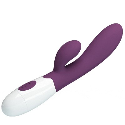 PRETTY LOVE - ALVIS VIBRADOR COELHO E PONTO G ROXO - D-239769 - Dona Pimenta