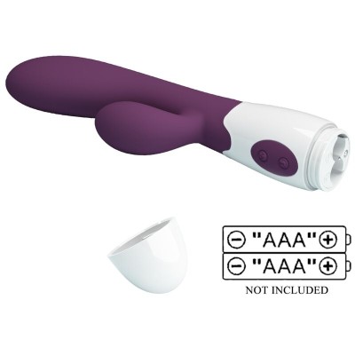 PRETTY LOVE - ALVIS VIBRADOR COELHO E PONTO G ROXO - D-239769 - Dona Pimenta