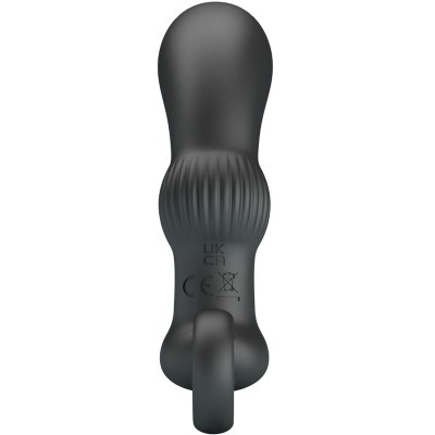 PRETTY LOVE - CAYLA MASSAGEADOR VIBRADOR ANAL PRETO - D-239749 - Dona Pimenta