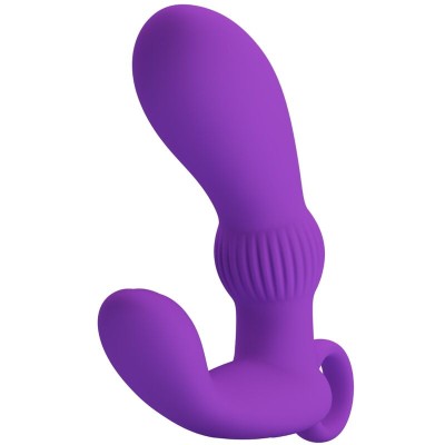 PRETTY LOVE - CAYLA MASSAGEADOR VIBRADOR ANAL LILA - D-239750 - Dona Pimenta