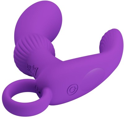 PRETTY LOVE - CAYLA MASSAGEADOR VIBRADOR ANAL LILA - D-239750 - Dona Pimenta