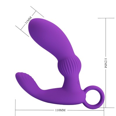 PRETTY LOVE - CAYLA MASSAGEADOR VIBRADOR ANAL LILA - D-239750 - Dona Pimenta