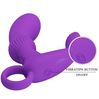 PRETTY LOVE - CAYLA MASSAGEADOR VIBRADOR ANAL LILA - D-239750 - Dona Pimenta