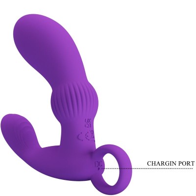 PRETTY LOVE - CAYLA MASSAGEADOR VIBRADOR ANAL LILA - D-239750 - Dona Pimenta