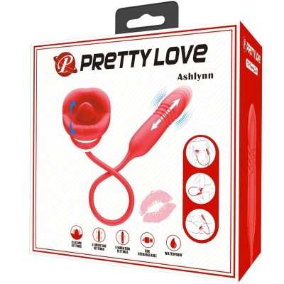 PRETTY LOVE - ASHLYNN MASTURBADOR BOCA VERMELHA - D-240541 - Dona Pimenta