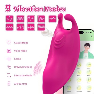 ARMONY - HONEYBEE WEARABLE CALÇAS VIBRADOR G-SPOT FÚCSIA - APLICATIVO GRATUITO - D-238001 - Dona Pimenta