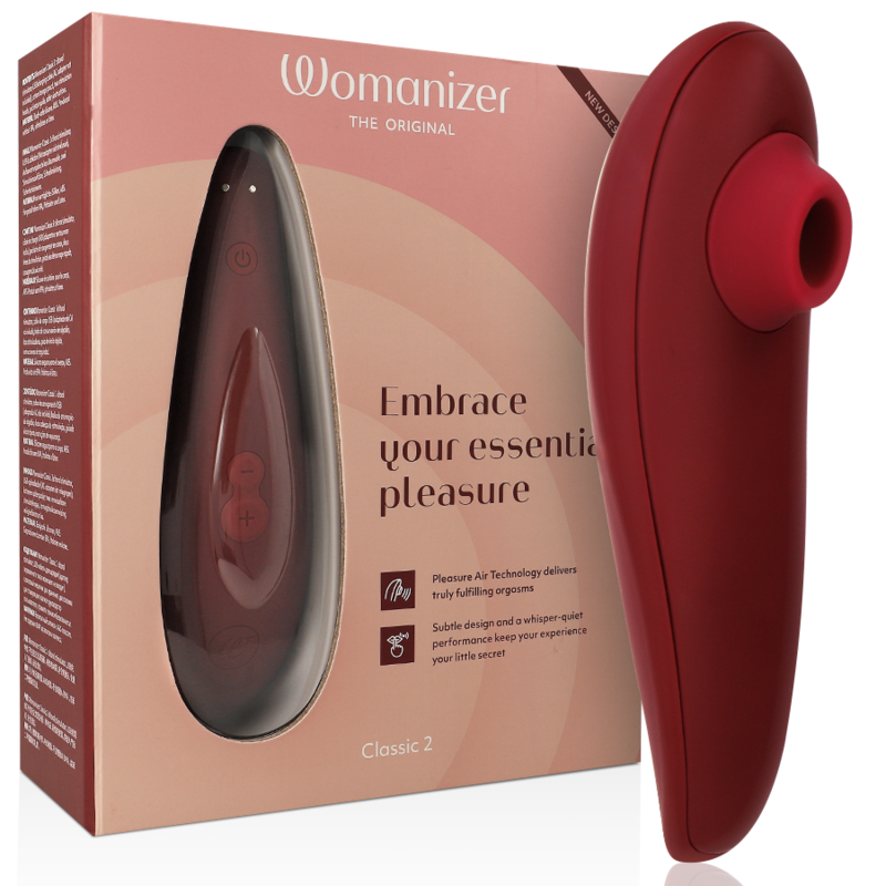 WOMANIZER - CLASSIC 2 ESTIMULADOR CLITORIAL BORDEAUX - D-235670 - Dona Pimenta