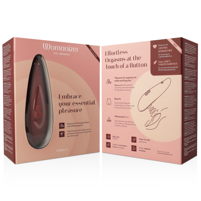 WOMANIZER - CLASSIC 2 ESTIMULADOR CLITORIAL BORDEAUX - D-235670 - Dona Pimenta