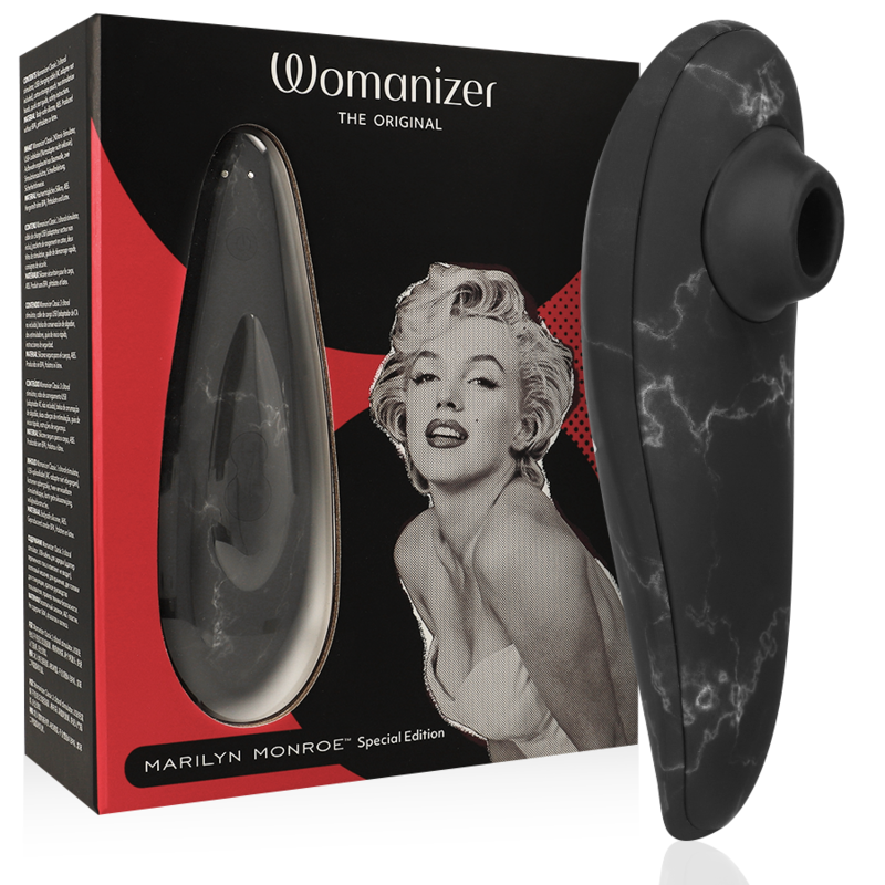 WOMANIZER - MARILYN MONROE CLASSIC 2 CLITORAL STIMULATOR BLACK MARBLE - D-235676 - Dona Pimenta