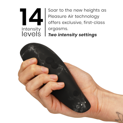 WOMANIZER - MARILYN MONROE CLASSIC 2 CLITORAL STIMULATOR BLACK MARBLE - D-235676 - Dona Pimenta