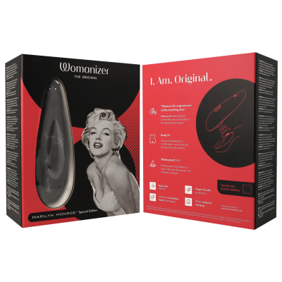 WOMANIZER - MARILYN MONROE CLASSIC 2 CLITORAL STIMULATOR BLACK MARBLE - D-235676 - Dona Pimenta