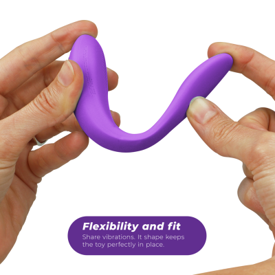 WE-VIBE - SYNC GO ESTIMULADOR DUPLO VIOLETA - D-238121 - Dona Pimenta