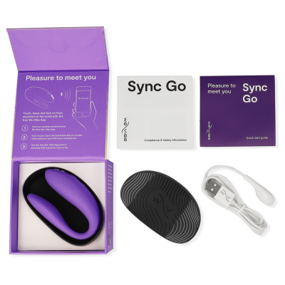 WE-VIBE - SYNC GO ESTIMULADOR DUPLO VIOLETA - D-238121 - Dona Pimenta