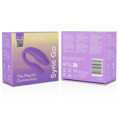 WE-VIBE - SYNC GO ESTIMULADOR DUPLO VIOLETA - D-238121 - Dona Pimenta