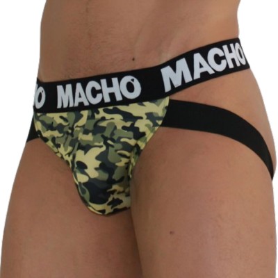 MACHO - MX28MV JOCK MILITAR VERDE S - D-241304 - Dona Pimenta