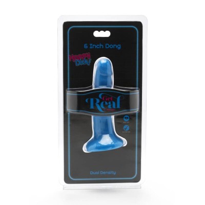 GET REAL - HAPPY DICKS DONG 12 CM AZUL - D-234582 - Dona Pimenta