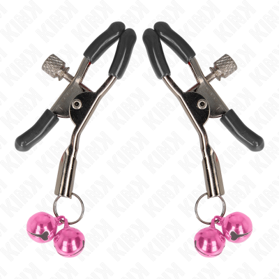 KINK - GRAMPO DE BICO DUPLO SINO ROSA 6 CM - D-240934 - Dona Pimenta