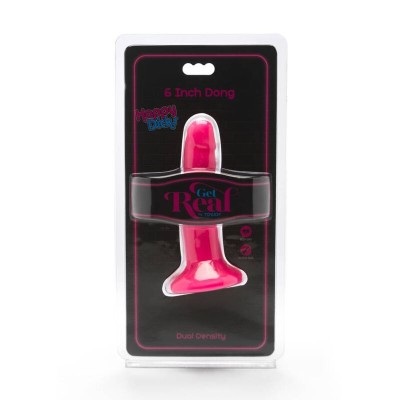 GET REAL - HAPPY DICKS DONG 12 CM ROSA - D-234583 - Dona Pimenta