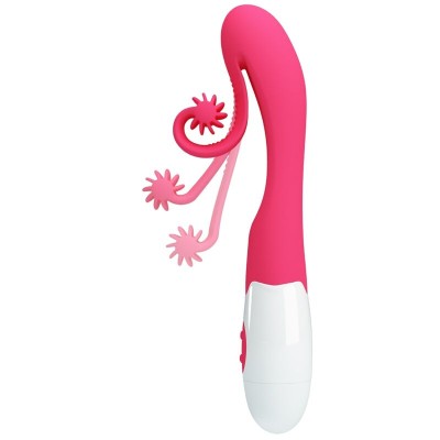 ROMANCE - VIBRADOR E ESTIMULADOR 30 VELOCIDADES COR-DE-ROSA - D-240550 - Dona Pimenta