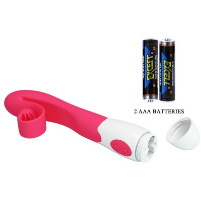 ROMANCE - VIBRADOR E ESTIMULADOR 30 VELOCIDADES COR-DE-ROSA - D-240550 - Dona Pimenta