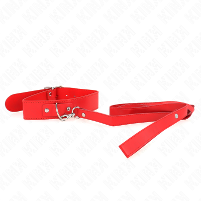 KINK - COLAR COM CINTO 116 CM ALÃA ROJO AJUSTÃVEL 32-50 CM X 8 CM - D-240764 - Dona Pimenta