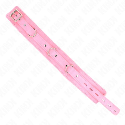 KINK - COLAR COM TRELA 65 CM COM RESTRIÃÃES ROSA 36-42 CM X 5,5 CM - D-240784 - Dona Pimenta