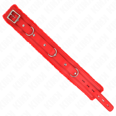 KINK - COLAR COM TRELA 65 CM COM RESTRIÃÃES VERMELHO 36-42 CM X 5,5 CM - D-240785 - Dona Pimenta