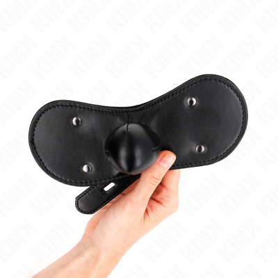 KINK - MÃSCARA BOCA BALL GAG COM FECHADURA AJUSTÃVEL 42-60 CM - D-240826 - Dona Pimenta