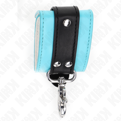 KINK - RETENÃÃES DE PULSO FECHÃVEIS PREMIUM PRETO / AZUL AJUSTÃVEIS 21-28 CM X 5,5 CM - D-241052 - Dona Pimenta