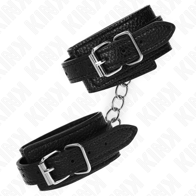 KINK - PULSO PADRÃO COBRA PRETO AJUSTÃVEL 20-28 CM X 5,4 CM - D-241064 - Dona Pimenta