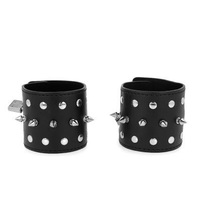 KINK - RETENÃÃES DE PULSO PUNK COM PONTOS 25 X 6 CM - D-241077 - Dona Pimenta