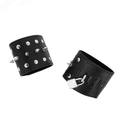 KINK - RETENÃÃES DE PULSO PUNK COM PONTOS 25 X 6 CM - D-241077 - Dona Pimenta