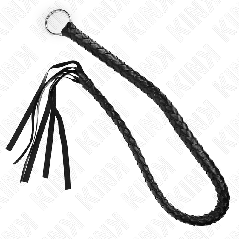 KINK - CHICOTE DE SERPENTE COM ANEL DE MÃO PRETO 65 CM - D-240685 - Dona Pimenta