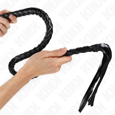 KINK - CHICOTE DE SERPENTE COM ANEL DE MÃO PRETO 65 CM - D-240685 - Dona Pimenta