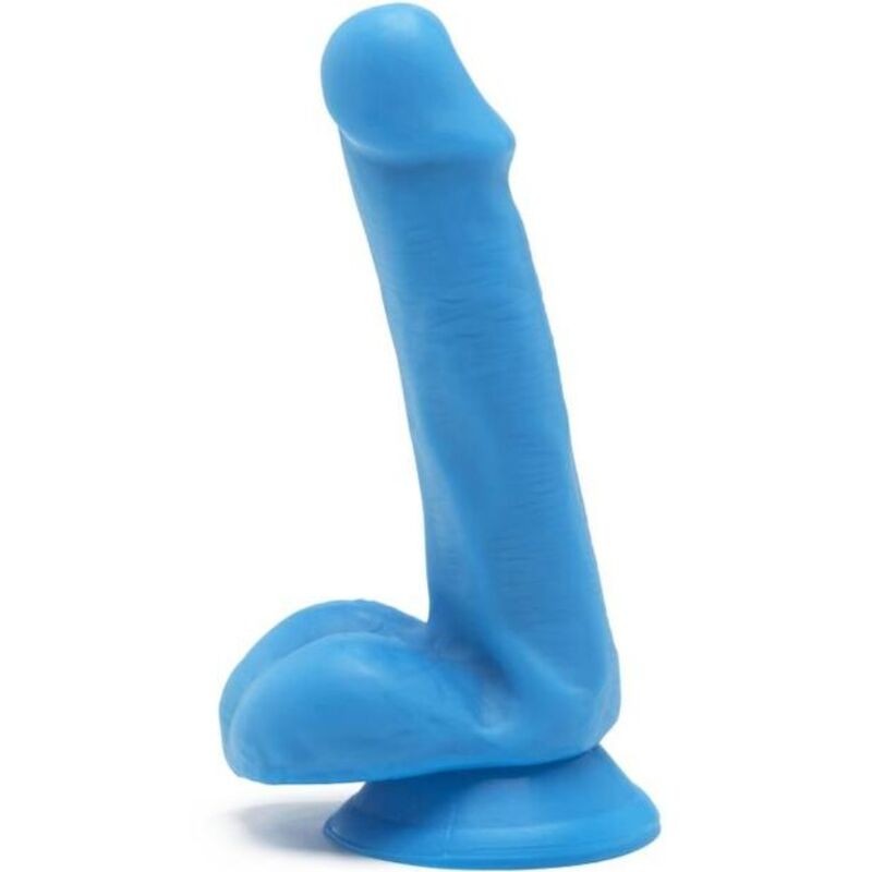 GET REAL - HAPPY DICKS DILDO 12 CM BOLAS AZUIS - D-234586 - Dona Pimenta