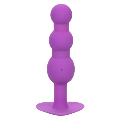 CALEXOTICS - FIRST TIME PLUG ANAL SONDA TRIPLA DE CONTAS 10 VIBRAÃÃES ROXO - D-241415 - Dona Pimenta