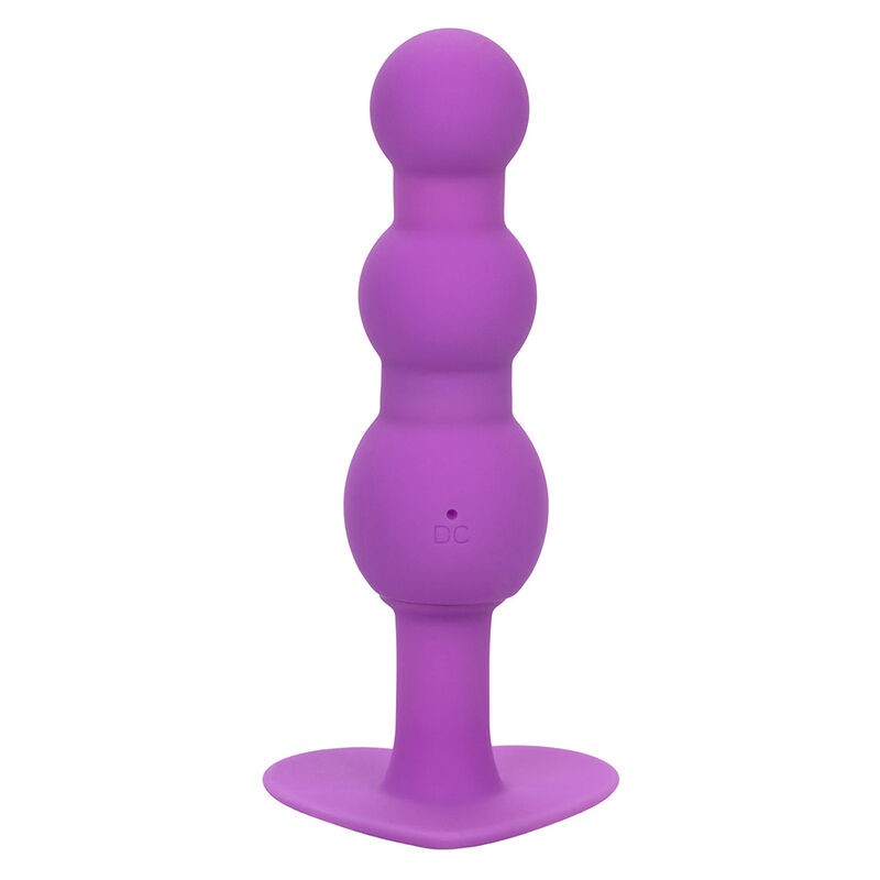 CALEXOTICS - FIRST TIME PLUG ANAL SONDA TRIPLA DE CONTAS 10 VIBRAÃÃES ROXO - D-241415 - Dona Pimenta