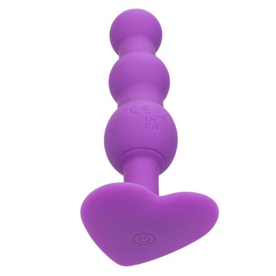 CALEXOTICS - FIRST TIME PLUG ANAL SONDA TRIPLA DE CONTAS 10 VIBRAÃÃES ROXO - D-241415 - Dona Pimenta