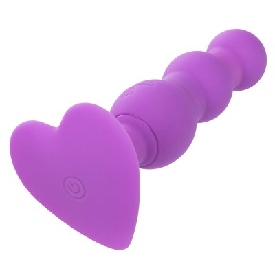 CALEXOTICS - FIRST TIME PLUG ANAL SONDA TRIPLA DE CONTAS 10 VIBRAÃÃES ROXO - D-241415 - Dona Pimenta