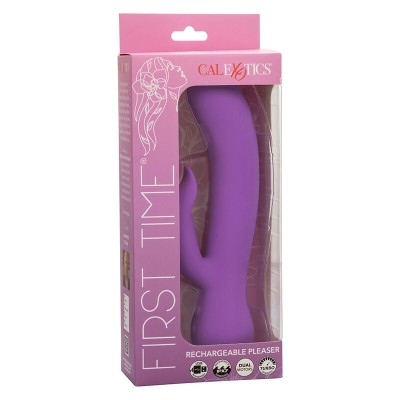 CALEXOTICS - FIRST TIME VIBRADOR PLEASER RECARREGÃVEL ROXO - D-241413 - Dona Pimenta