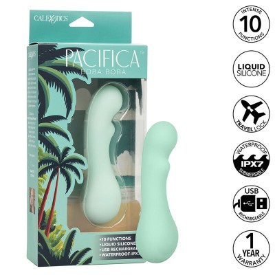 CALEXOTICS - PACIFICA BORA BORA ESTIMULADOR PONTO G 10 VIBRAÃÃES AQUA - D-241418 - Dona Pimenta