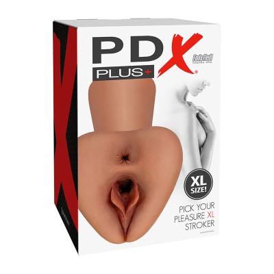 PDX PLUS - PICK YOUR PLEASURE  XL REALISTA STROKER MARROM - D-241509 - Dona Pimenta