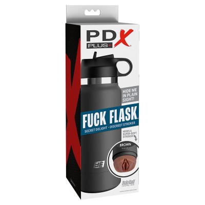 PDX PLUS - FUCK FLASK VAGINE DISCRET STROKER MARROM MODELO 2 - D-241514 - Dona Pimenta