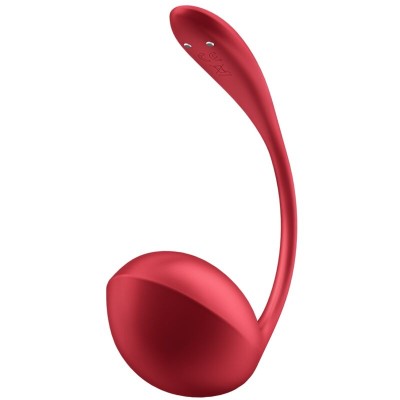 SATISFYER - SHINY PETAL ESTIMULADOR DE CONTROLE REMOTO G POINT VERMELHO APLICATIVO GRATUITO - D-240551 - Dona Pimenta