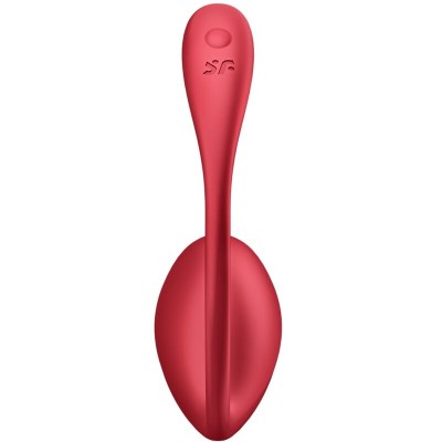 SATISFYER - SHINY PETAL ESTIMULADOR DE CONTROLE REMOTO G POINT VERMELHO APLICATIVO GRATUITO - D-240551 - Dona Pimenta